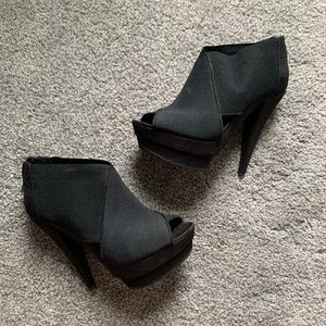 Jessica Simpson Stretch Black Booties